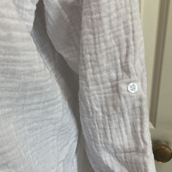 Collections ETC. Womens XL White Texture Knit Button Front. So Cute. - Picture 6 of 12